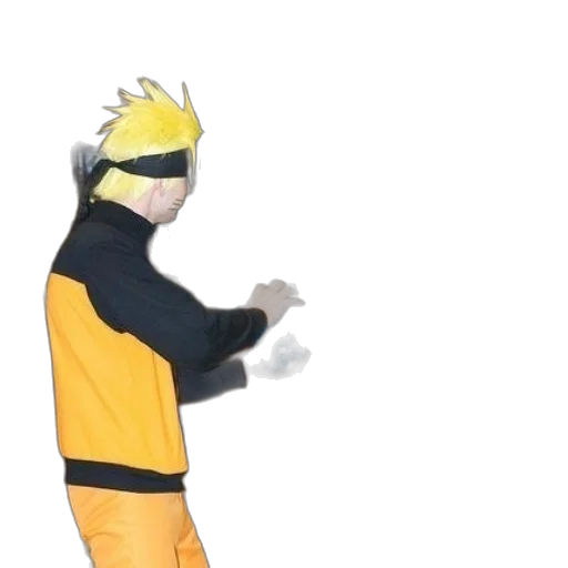 mask, jacket, creature, staff transparent PNG cut-out