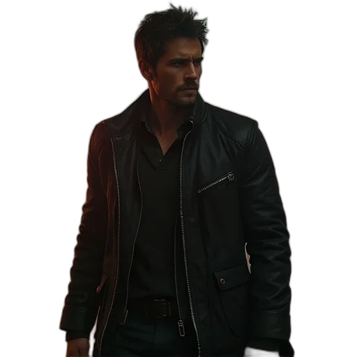 jacket, concept art, 3d render, comic book art transparent PNG cut-out