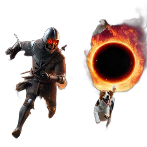weapon, sword, concept art, 3d render, fantasy art, pixel art, fire, dark transparent PNG cut-out