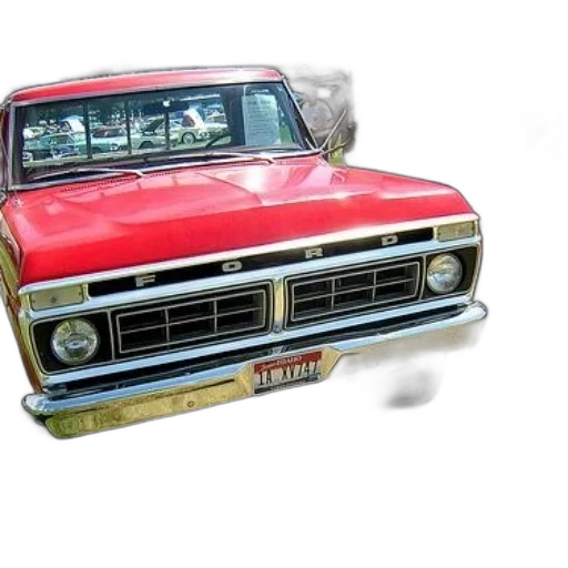 car, weapon, photorealistic, 3d render, watercolor, concept art, red, ford transparent PNG cut-out