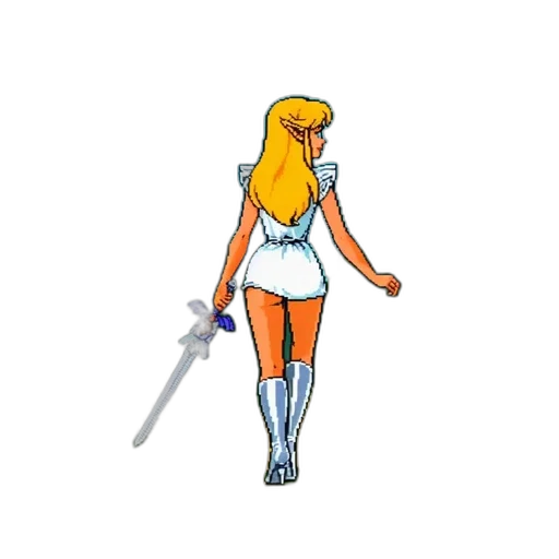 staff, sword, weapon, dress, concept art, pixel art, cartoon, comic book art transparent PNG cut-out