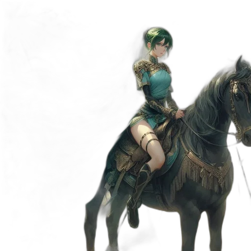 concept art, fantasy art, 3d render, photorealistic, green, woman, traditional, blue transparent PNG cut-out