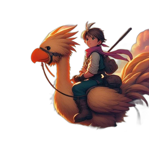 dragon, concept art, fantasy art, pixel art, watercolor, golden, youth, rides transparent PNG cut-out