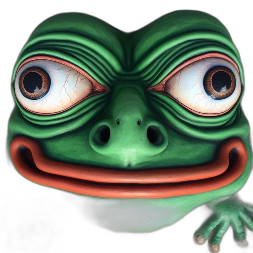 face, mask, creature, animal, photorealistic, 3d render, concept art, green transparent PNG cut-out