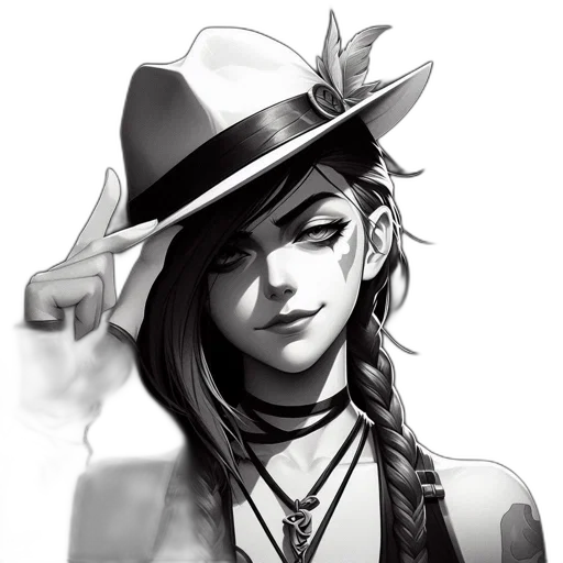 hat, staff, face, weapon, fantasy art, concept art, cartoon, photorealistic transparent PNG cut-out