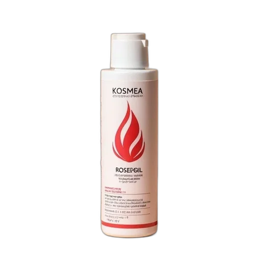 bottle, kosmea, certified, organic, rose, hip, oil, displayed transparent PNG cut-out