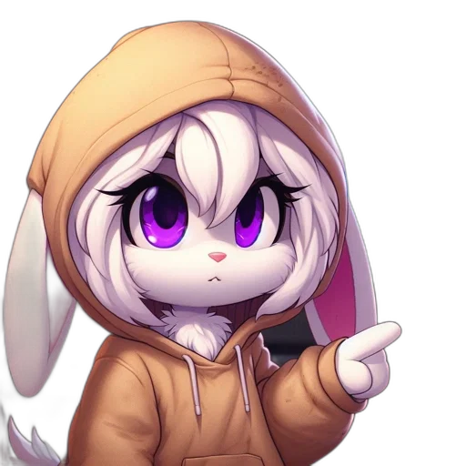 jacket, staff, hat, animal, pixel art, anime, cartoon, 3d render transparent PNG cut-out