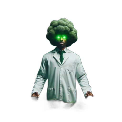 jacket, creature, face, mask, concept art, vaporwave, 3d render, pixel art transparent PNG cut-out