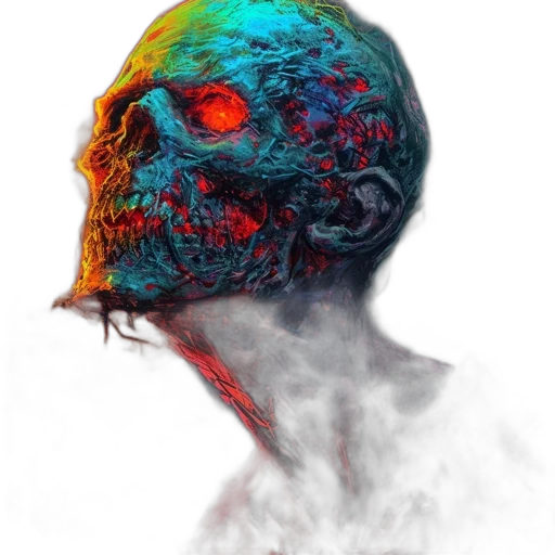 mask, face, jacket, robot, concept art, cyberpunk, photorealistic, watercolor transparent PNG cut-out