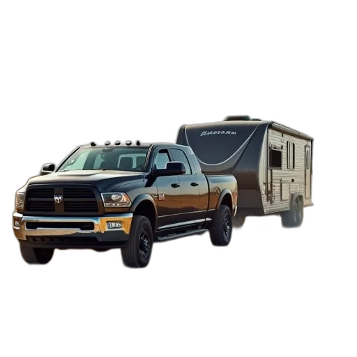 3d render, ram, 2500, towing transparent PNG cut-out