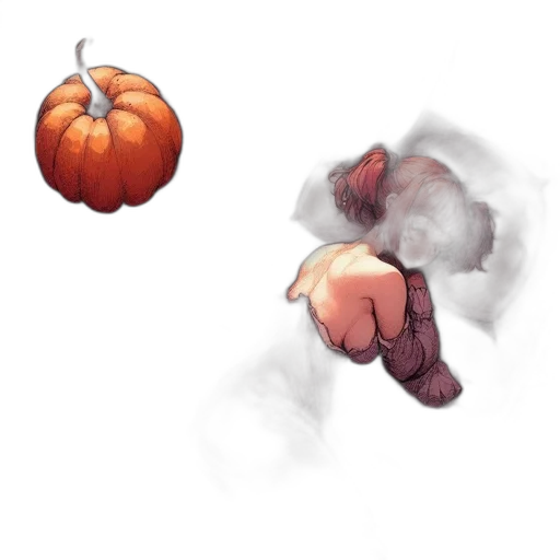food, concept art, pixel art, photorealistic, watercolor, fire, red, monochrome transparent PNG cut-out