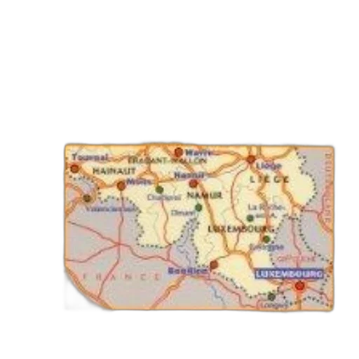 image, map, titled, belgium, south, ardennes, featuring, city transparent PNG cut-out