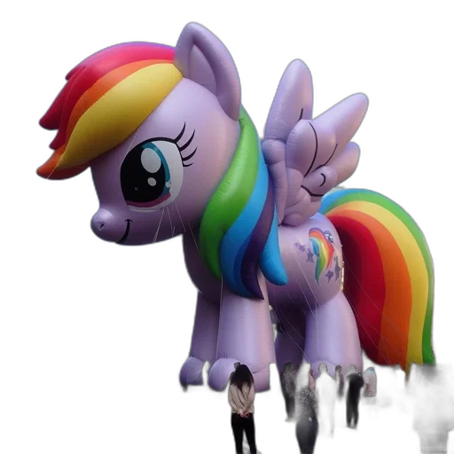 staff, creature, 3d render, concept art, photorealistic, pixel art, inflated, rainbow transparent PNG cut-out