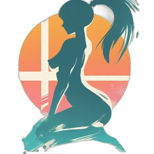 staff, hair, anime, concept art, fantasy art, vaporwave, neon, pastel transparent PNG cut-out