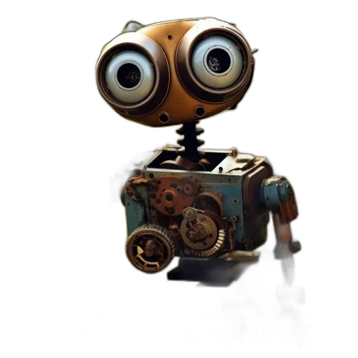 robot, staff, weapon, animal, concept art, 3d render, photorealistic, fantasy art transparent PNG cut-out