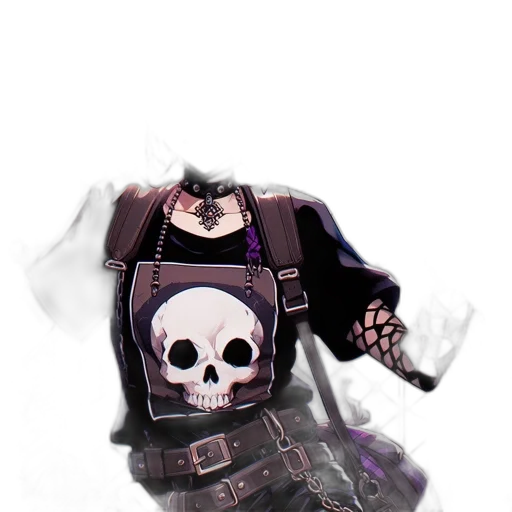 mask, weapon, jacket, robot, 3d render, concept art, fantasy art, comic book art transparent PNG cut-out