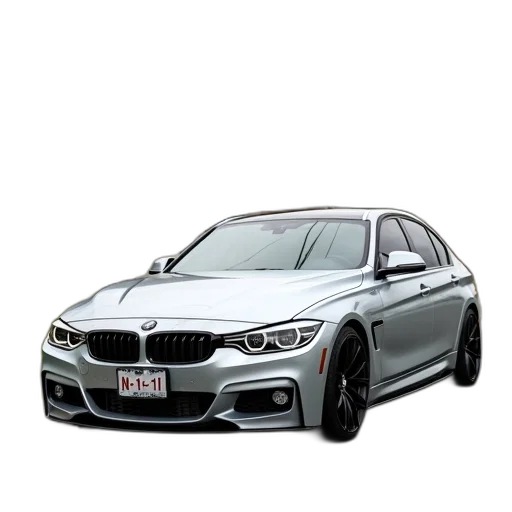 car, photorealistic, 3d render, concept art, silver, sedan, parked, front transparent PNG cut-out