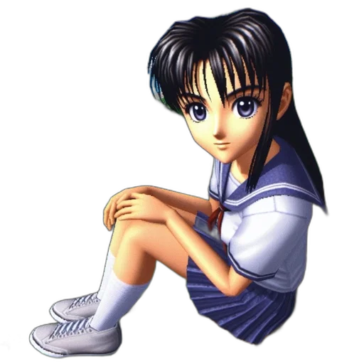 face, dress, pixel art, anime, photorealistic, concept art, blue, young transparent PNG cut-out