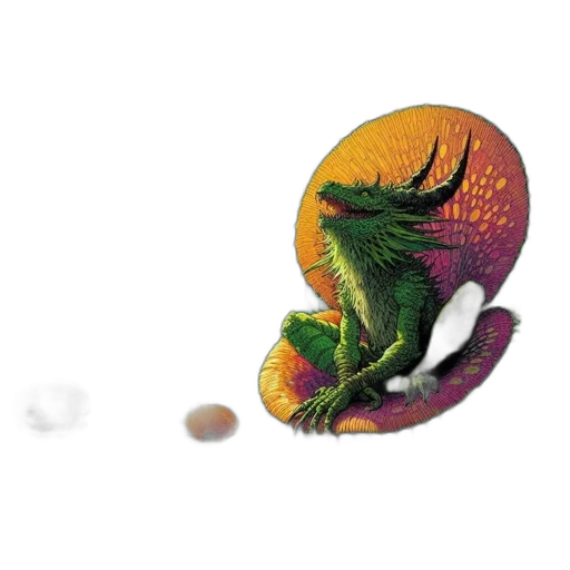 dragon, creature, food, animal, concept art, 3d render, photorealistic, fantasy art transparent PNG cut-out