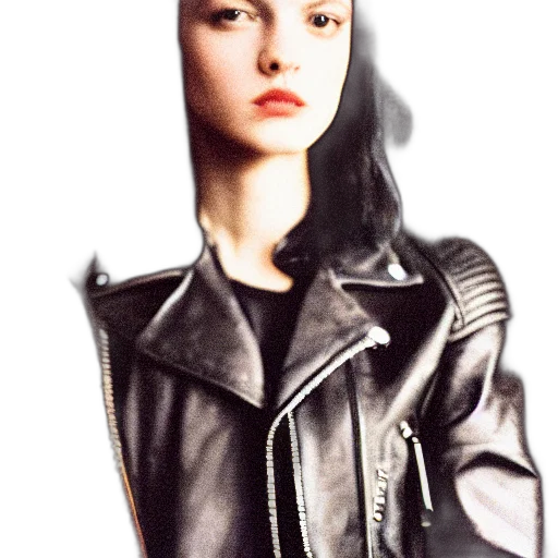 jacket, robot, face, photorealistic transparent PNG cut-out