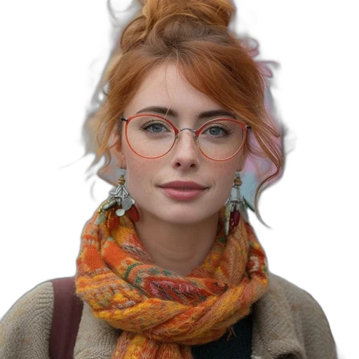 face, jewelry, hair, jacket, photorealistic, oil painting, fantasy art, 3d render transparent PNG cut-out