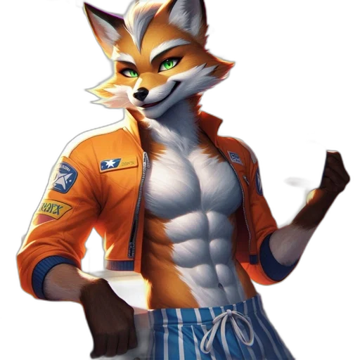 jacket, staff, animal, concept art, fantasy art, pixel art, 3d render, anthropomorphic transparent PNG cut-out