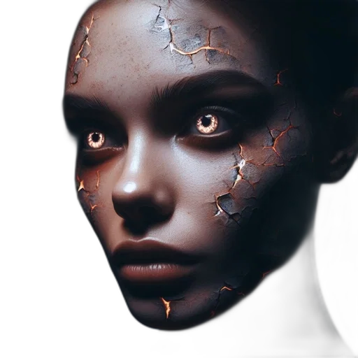 mask, face, robot, jewelry, photorealistic, fantasy art, concept art, cyberpunk transparent PNG cut-out