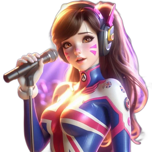 robot, cartoon, concept art, anime, fantasy art, female, character, wearing transparent PNG cut-out