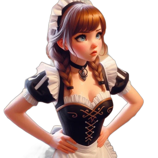 dress, staff, robot, 3d render, fantasy art, concept art, photorealistic, illustration transparent PNG cut-out