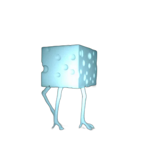 robot, creature, furniture, animal, 3d render, concept art, pixel art, vaporwave transparent PNG cut-out