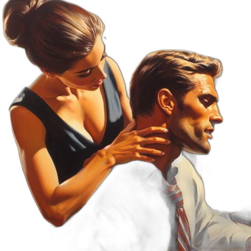 oil painting, photorealistic, comic book art, concept art, fire, sunset, neon lights, city street transparent PNG cut-out