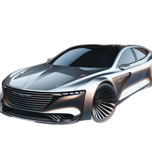 car, 3d render, concept art, photorealistic, futuristic, aerodynamic, design, showcased transparent PNG cut-out