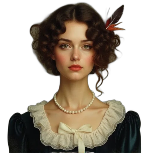 jewelry, face, crown, dress, oil painting, photorealistic, fantasy art, concept art transparent PNG cut-out