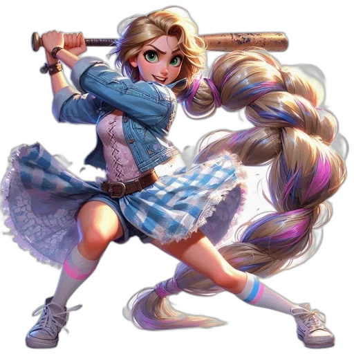 hair, staff, weapon, sword, concept art, pixel art, anime, fantasy art transparent PNG cut-out