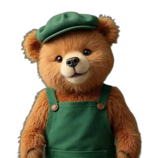 staff, animal, hat, face, 3d render, photorealistic, concept art, cute transparent PNG cut-out