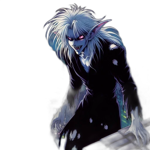creature, concept art, fantasy art, comic book art, watercolor, blue, figure, wild transparent PNG cut-out