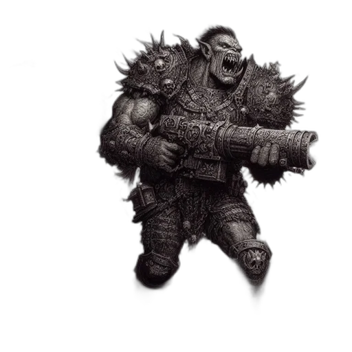 creature, staff, weapon, concept art, fantasy art, photorealistic, 3d render, war-weary transparent PNG cut-out
