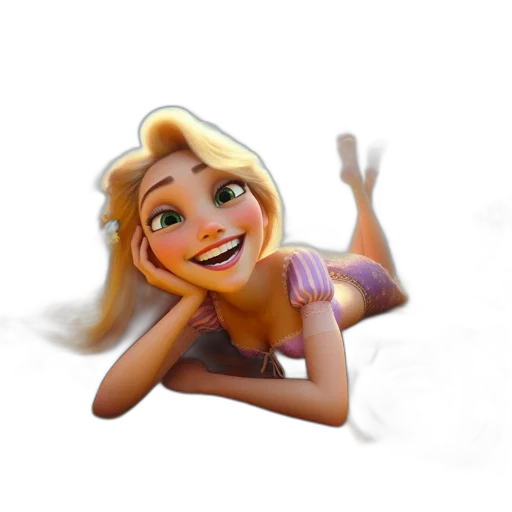dress, face, crown, staff, 3d render, cartoon, photorealistic, concept art transparent PNG cut-out