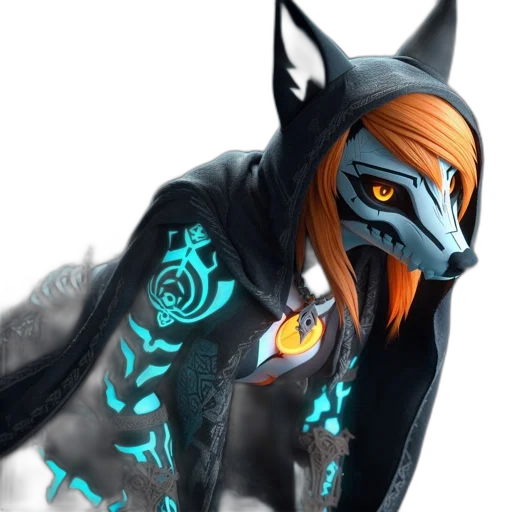 staff, jewelry, mask, jacket, concept art, fantasy art, 3d render, photorealistic transparent PNG cut-out