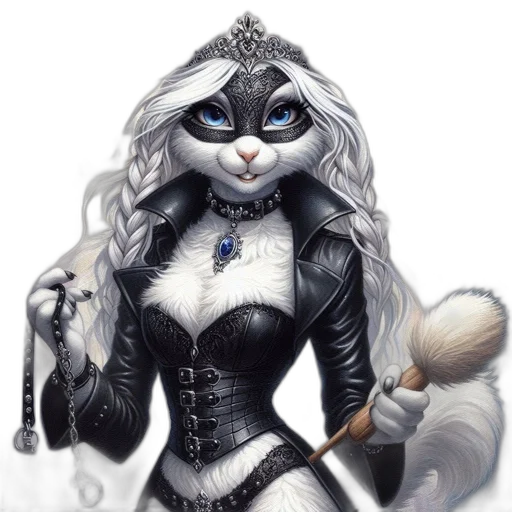 staff, dress, fantasy art, concept art, comic book art, cartoon, monochrome, anthropomorphic transparent PNG cut-out