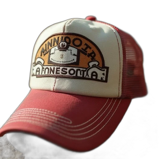 hat, crown, 3d render, minnesota, trucker transparent PNG cut-out