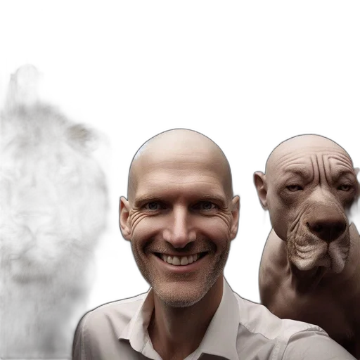 creature, face, mask, animal, concept art, photorealistic, 3d render, fantasy art transparent PNG cut-out
