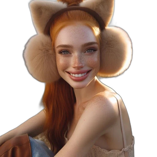 hat, face, mask, creature, photorealistic, 3d render, fantasy art, oil painting transparent PNG cut-out