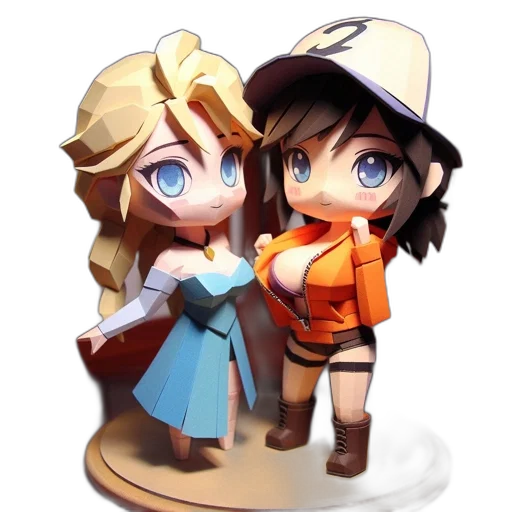 hat, staff, 3d render, concept art, fantasy art, anime, image, two transparent PNG cut-out