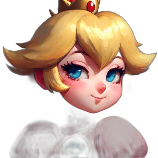 crown, face, concept art, pixel art, watercolor, 3d render, pastel, golden transparent PNG cut-out