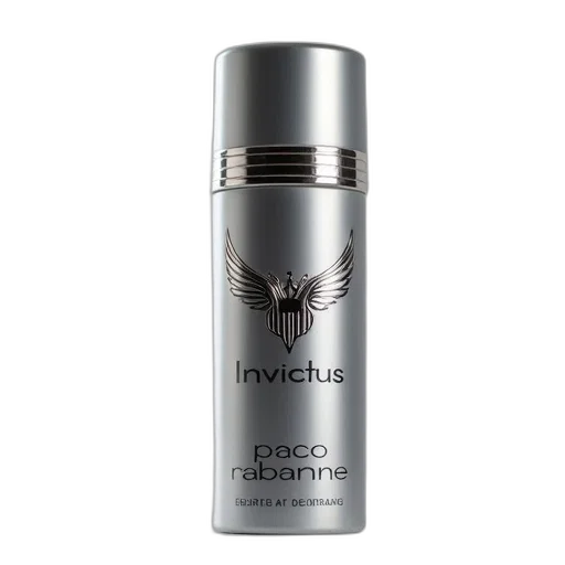 silver, deodorant, can, word, invictus, brand, name, paco transparent PNG cut-out