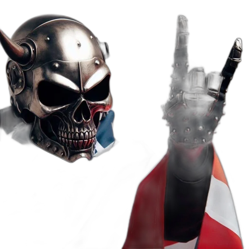 weapon, mask, concept art, 3d render, photorealistic, fantasy art, individual, wears transparent PNG cut-out