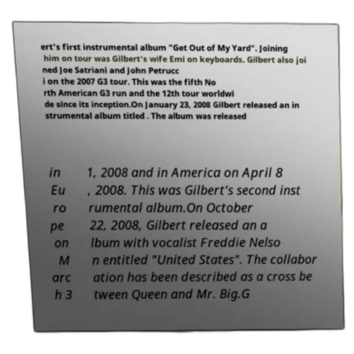 jacket, promotional, poster, gilbert, first, instrumental, album, get transparent PNG cut-out