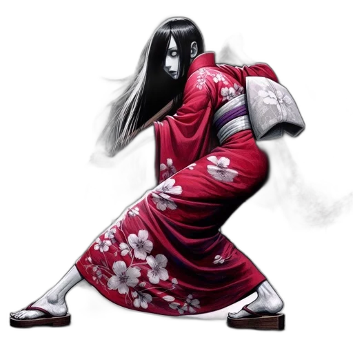 mask, staff, face, concept art, fantasy art, photorealistic, anime, woman transparent PNG cut-out