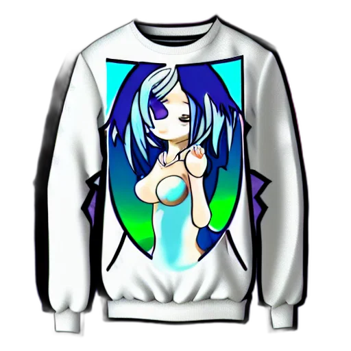 jacket, dress, anime, vaporwave transparent PNG cut-out